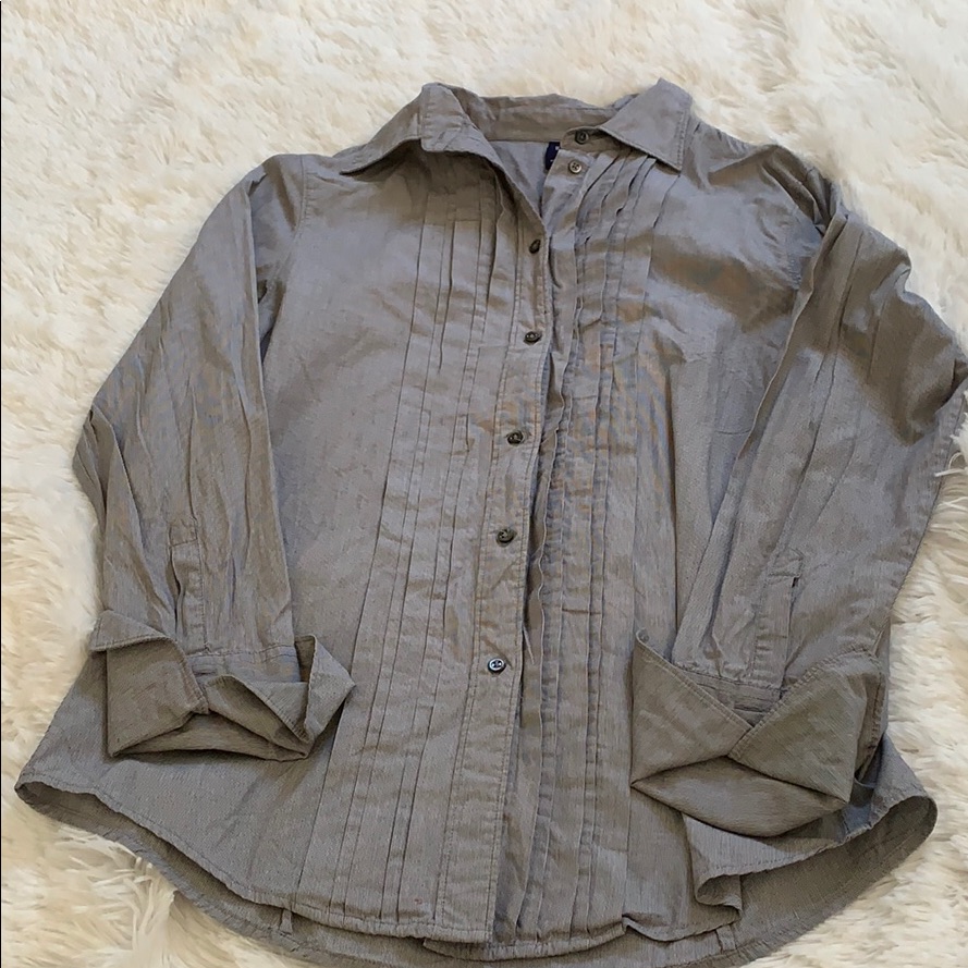 Gray Gap Striped Button Down
